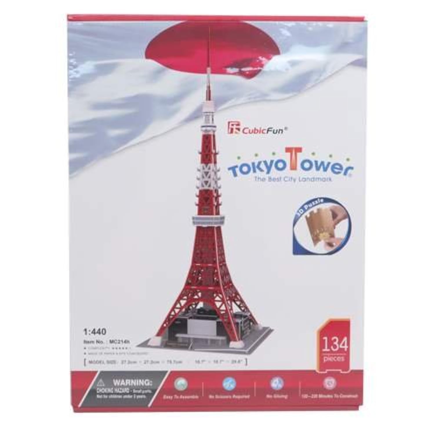

3D Puzzle World Architecture Series Tokyo Tower 134 Pieces MC214h