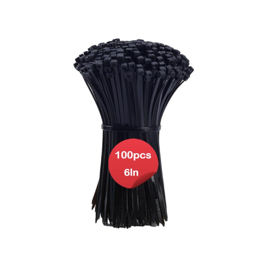 400/100 Durable Nylon Cable Ties, Size 20/15/10cm, Self-locking Nylon Cable Ties, for Office, Industrial, and Workshop Wiring, Cable Management