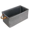 Washable Cationic Fabric Iron Frame Storage Box with Handles, Foldable Design