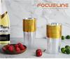 20 Pieces Disposable Wine Cups 14oz Transparent Hard Plastic Rimmed Plastic Cup Birthday Wedding Party Champagne Cups