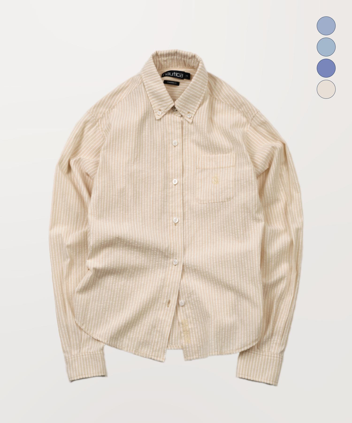 Notica Vintage Striped Shirt Stripe Blue/Xs