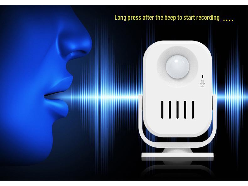 Wireless Recordable Doorbell & Welcome Sensor Alarm