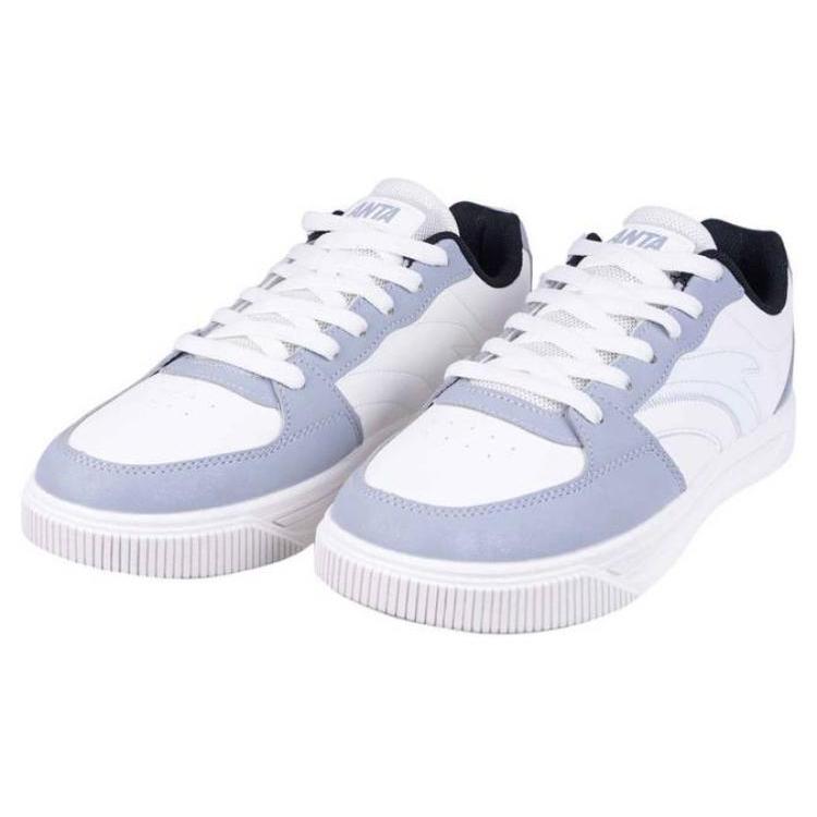 Anta Slip Resistant Cushioning Low top Skateboard Shoes Men's Blue White 112348063S-3