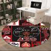 Delta Sigma Theta Round Rug for Livingroom,Bedroom, Palyroom, Chair Rug, Area rug, Circle Carpet, Fan Christmas gift