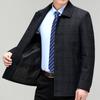 Coat Wool Jacket Men's Lapel Thick Coat for Leaders and Cadres Middle-aged and Elderly Dad Wool Button Top