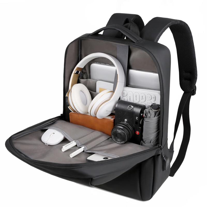 Li Shen Water-Resistant Business Laptop Backpack with USB Charging Port