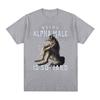 Being Alpha Male Is So Hard Wolf Funny Meme TShirt Mens Vintage Fashion ONeck Cotton Short Sleeve T Shirts Unisex Streetwear