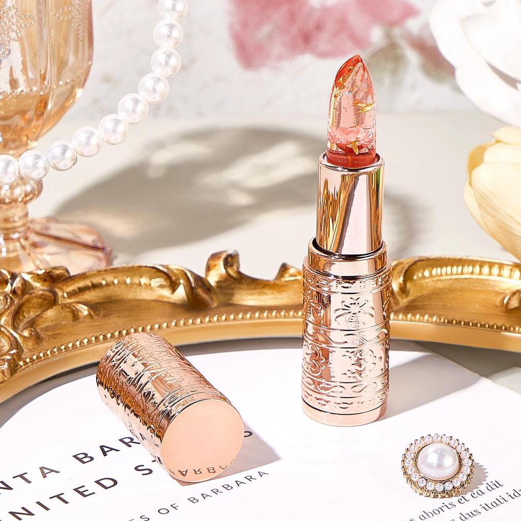 Color-Changing Flower Jelly Lipstick: Moisturizing, Long-Lasting, Non-Sticky, Non-Fading, Temperature-Adaptive Lip Balm, Safe for Pregnant Women.