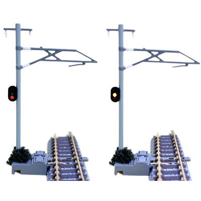 Railway Model Signal Compatible Only with TOMIX On Rail Signal Light Equations Light, Tracks, "Turn Anywhere" (3-6 (yellow/red))