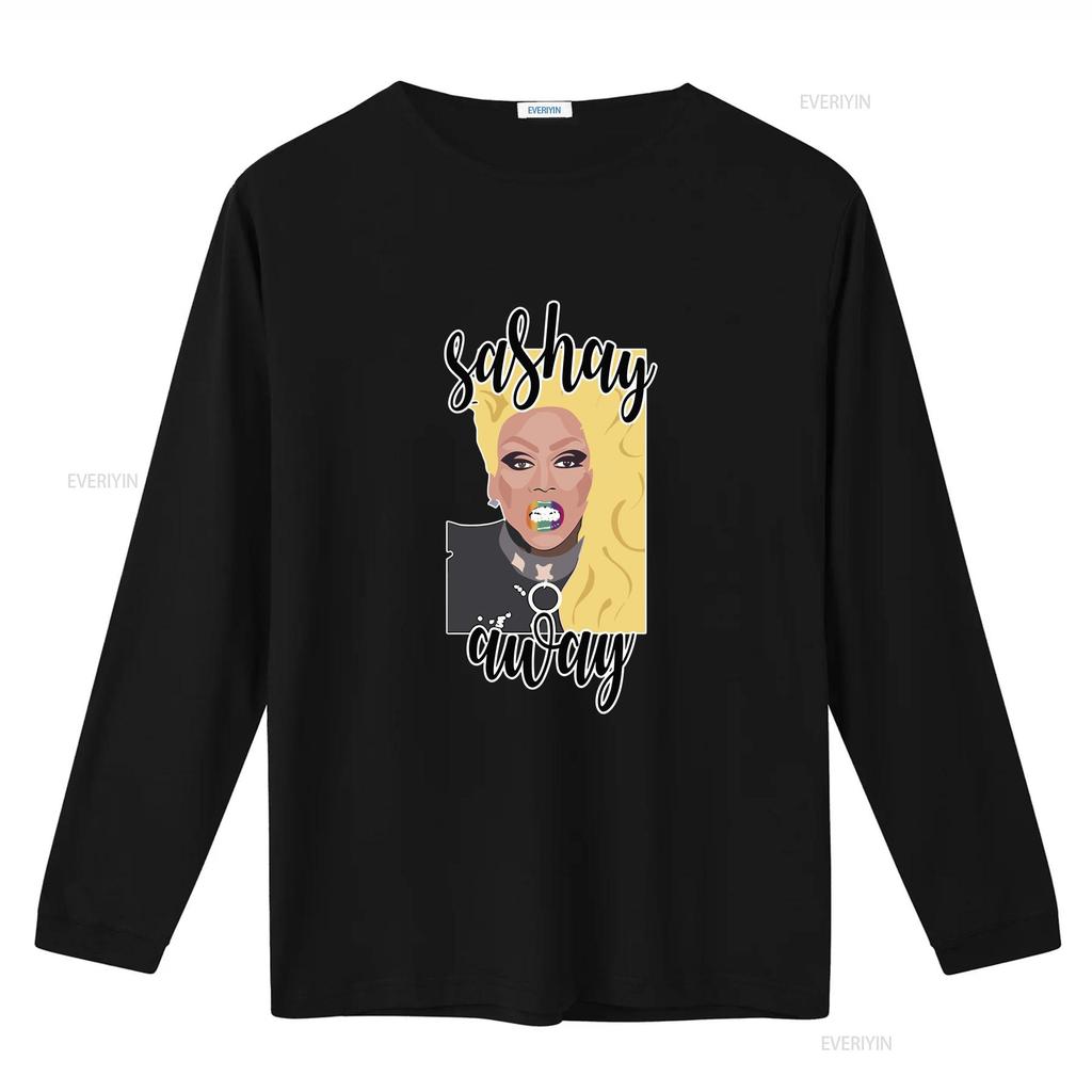 Maglietta Cult Relevant Sashay Away RuPauls Drag Race vintage Lavata Versatile Top Per L'Uso Quotidiano Comodo Casual Elegante