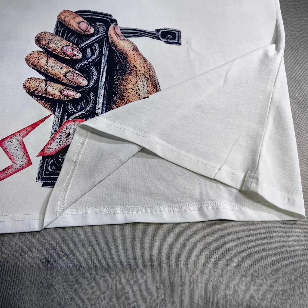 Tide Brand High Street Hip Hop Short Sleeve Direct Injection Printing Bat Sleeve Men'S And Women'S T-Shirt Versatile Summer Tide