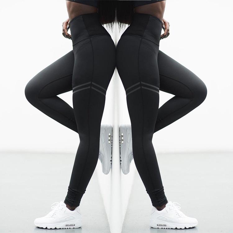 Women High Waist Yoga Fitness Leggings Pants With Stretchable Fabric For Comfortable Gym And Running Performance