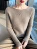 Women's 100% Cashmere One-Shoulder Slim-Fit Sweater - Long-Sleeved Fashionable Base Layer