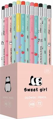 HB Pencil with Eraser, School, Colorful Pattern