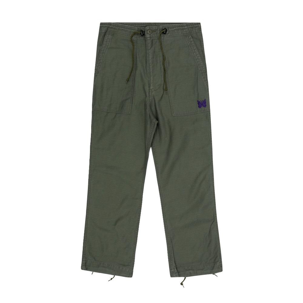NeedleS Men S pAntS A Olive reverSe SAtin String perlitAig