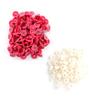 100Pcs Quality Plastic Animal Livestock Ear Tag for Rabbit Fox Dog  Marker Label(Rose Red)