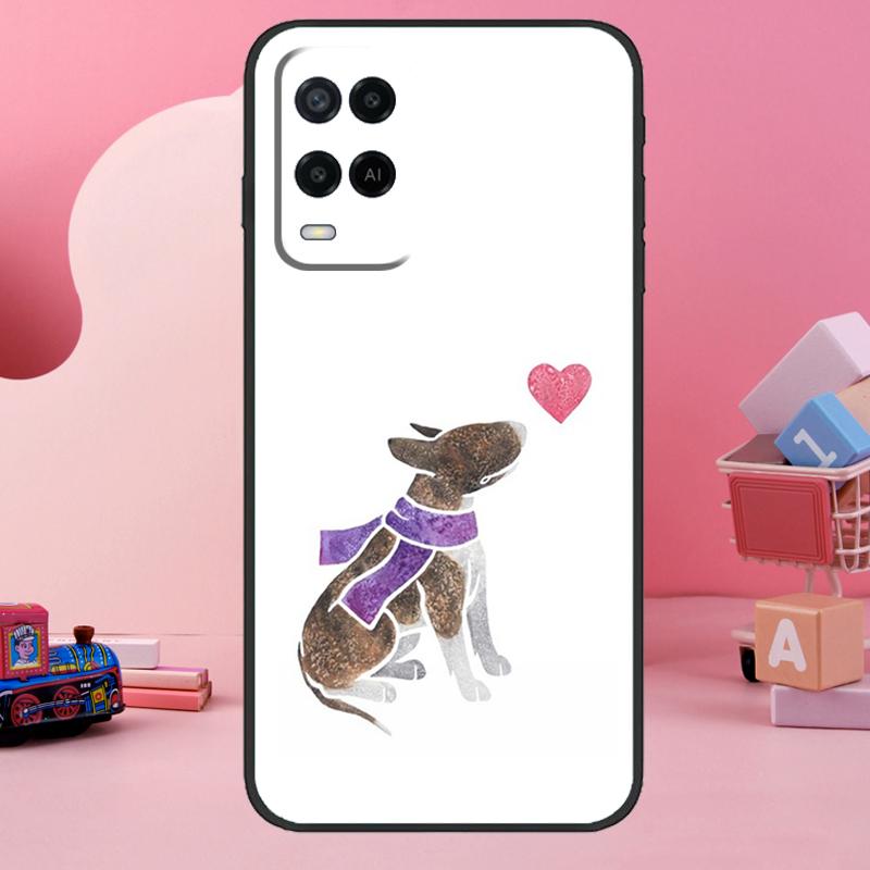 English Bull Terrier Dog Case For Oppo A98 A78 A18 A38 A58 A60 A80 A40 A77 A57 A17 A74 A54 A94 A96 A76 A16 A15 A5 Pro