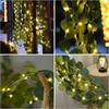 Eucalyptus Leaf LED String Lights for Wedding & Holiday Decoration