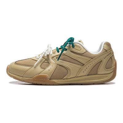 Li Ning Retro Klassieke Balletstijl Veelzijdige Mode Vintage Trendy Comfortabel Antislip Duurzaam Lichtgewicht Lage Top Casual Schoenen AGLV204-10