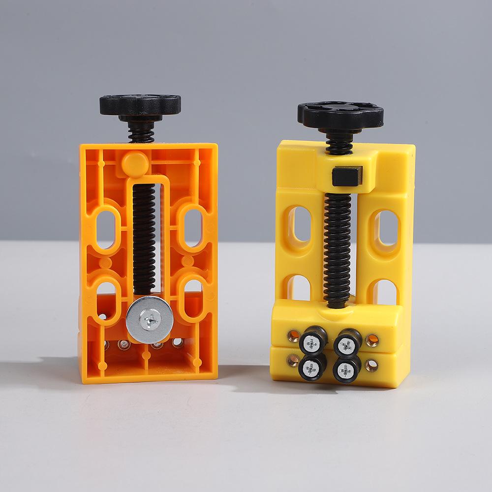 Compact Eight-Hole Table Vise for Carving and Clamping