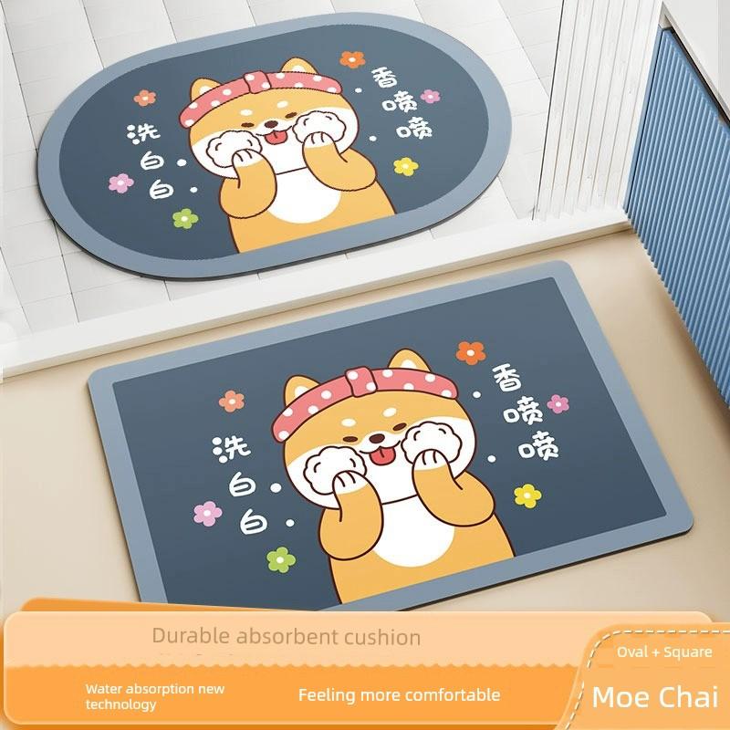 Household Entrance Toilet Water Absorption Non Slip Bathroom Mats