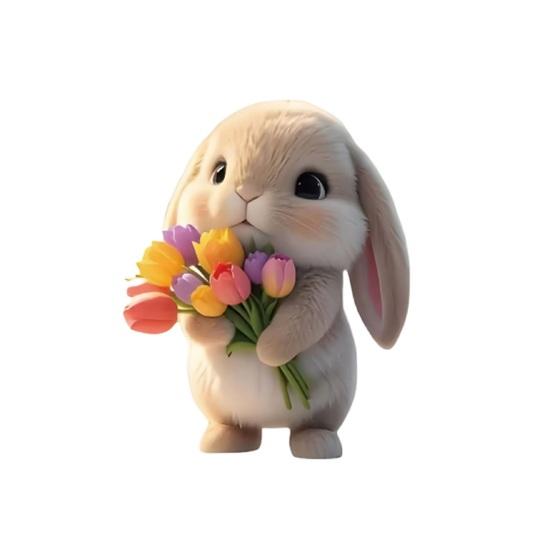 2D Acrylic Animal Hanging Ornament Car Rearview Mirror Charm Backpack Keychain Fade-Resistant Cute Car Interior Hanging Decor for Home Party Favors