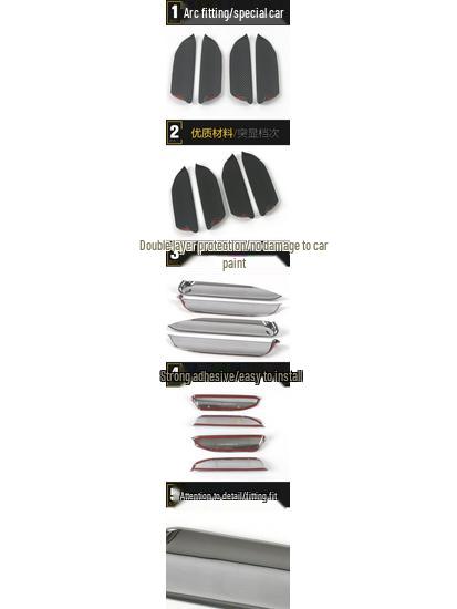 Compatible 21 ID.4X Door Bowl Anti-Scratch Cover Decorative Sticker - Exterior Accessories