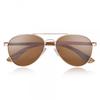 Earth Wood Sayulita Polarized Sunglasses Zebra Brown