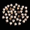 Flatback Zircon Rhinestones Cubic Zirconia teardrop base Claws Sew On  clear  Zircon For Rings Earrings DIY Clothing Accessorie