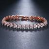 Luxury Hiphop Iced Out  4mm Cubic Zirconia Crystal Tennis Bracelets For Women Men Gold Color Silver Color Bracelet Chain Jewelry