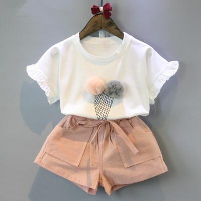 Girls Clothing Sets Summer Cotton Vest Two-piece Sleeveless Children Sets Casual Fashion Toddler Girls Clothes Suit Pants