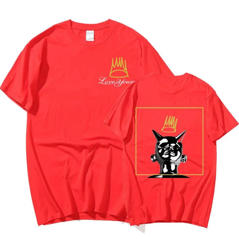 Rapper J Cole 2014 born sinner 2 Tričko Love Yourz Potisk písmen Unisex dámské harajuku oblečení Oversized tričko pánské topy