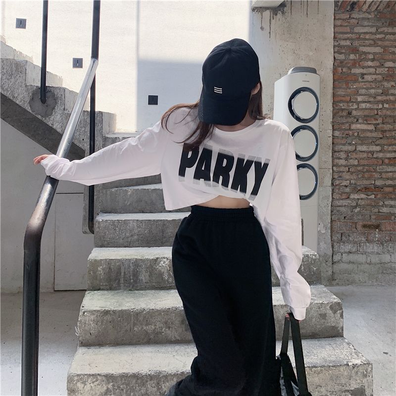 

Джазовые танцевальные тренировочные топы с длинным рукавом футболки Ins White One size