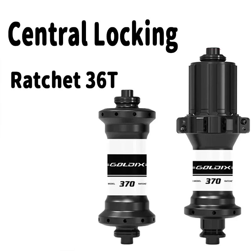 Goldix 370 Road Bike Hub Rim Brakes Star Ratchet 36T 20 24 Hole Hub Straight Pull Noisy K7 Cube Central Locking For Shimano Sram