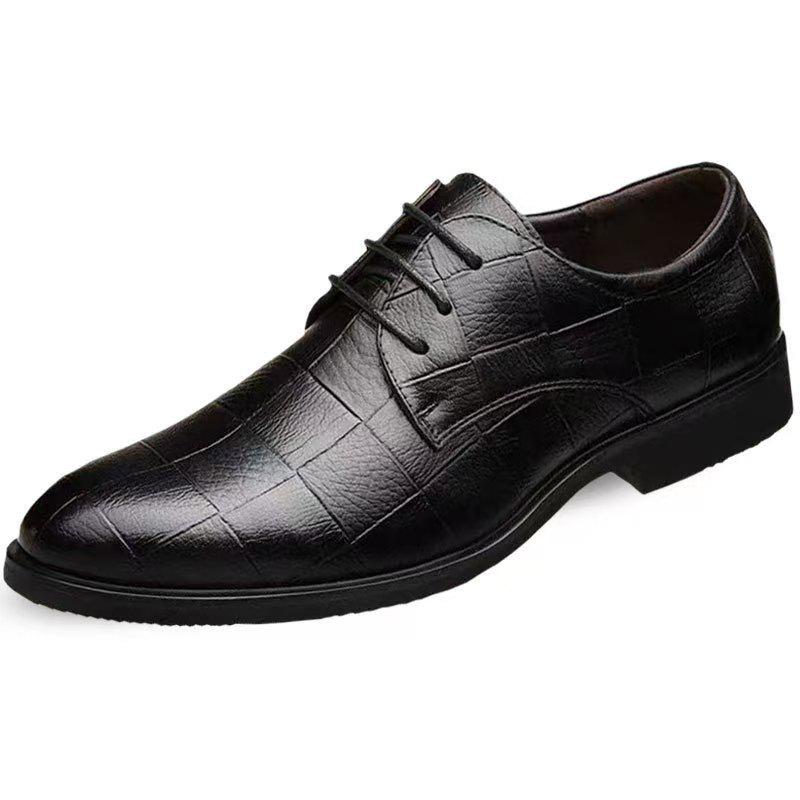 Herren Übergröße Britische Casual & Formelle Lederschuhe für Geschäft, Hochzeiten und Arbeit