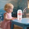 Whale Squirt Drinking Cup with Straw Leak Proof Reusable Sippy Cup for Kids 260ml Whale Fountain Tumbler for Party School Beach