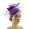 Veil Fascinator Caps Mesh Ribbons Headress Fashion Fascinator  Wedding