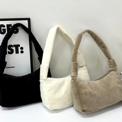 Casual Small Tote for Women Stylish Plush Purses and Handbags Designer Bags for Women Shoulder Bags