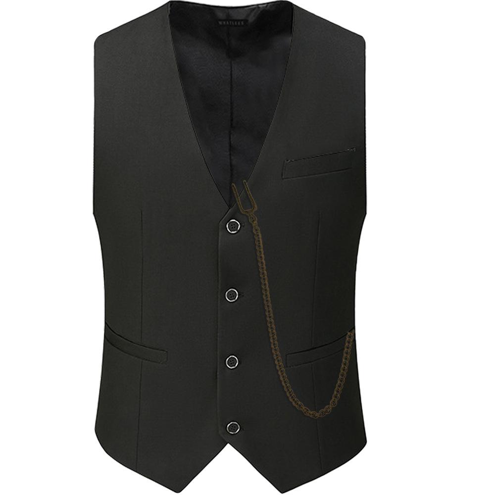 Nieuwe veelkleurige modieuze prom party vest heren formele retro vest mouwloze riem accessoires effen kleur zakelijke vest heren