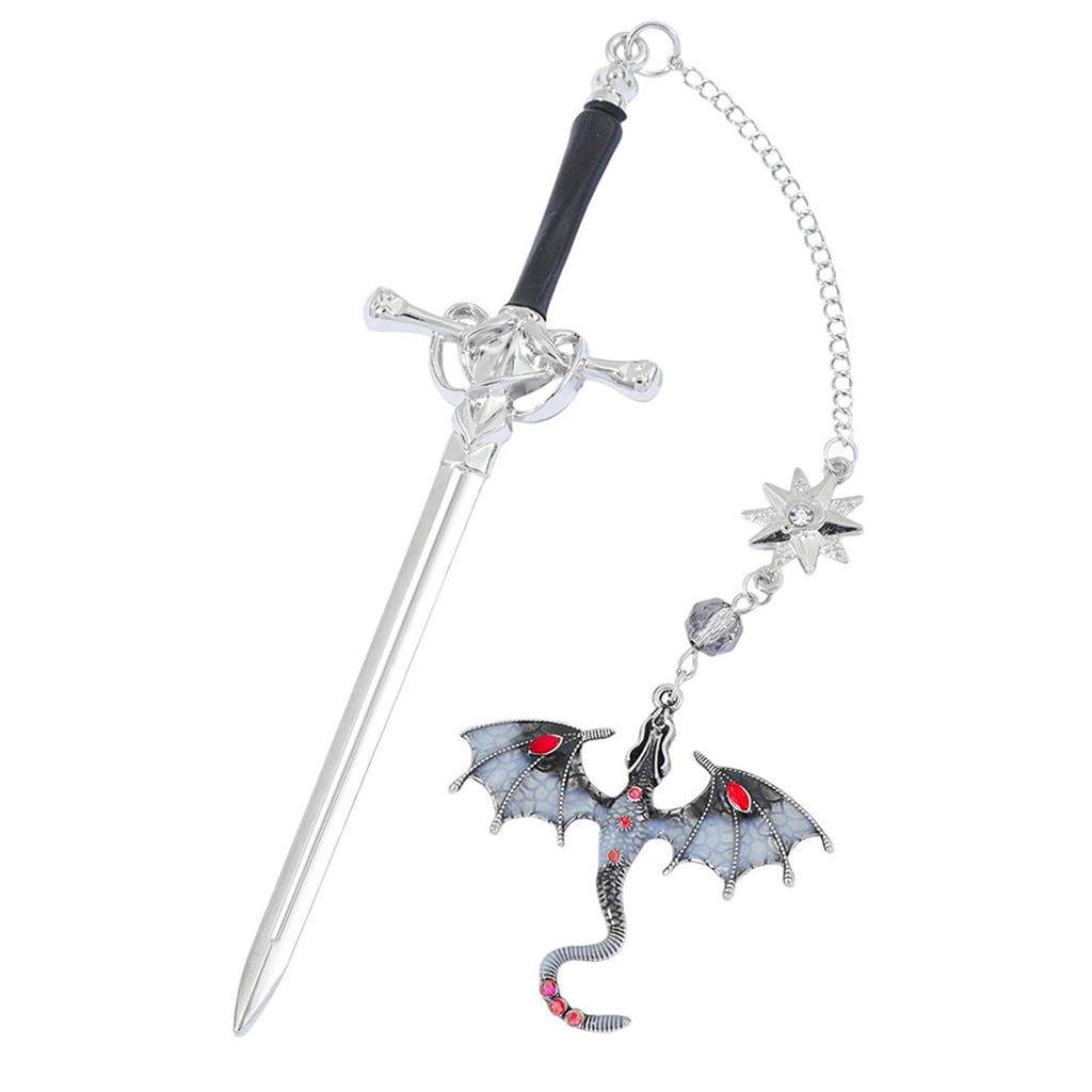 1PC Fourth Wing Dragon Sword Bookmarks Fantasy Gothic Bookmarks Fourth Wing Enthusiasts Reading Accessories