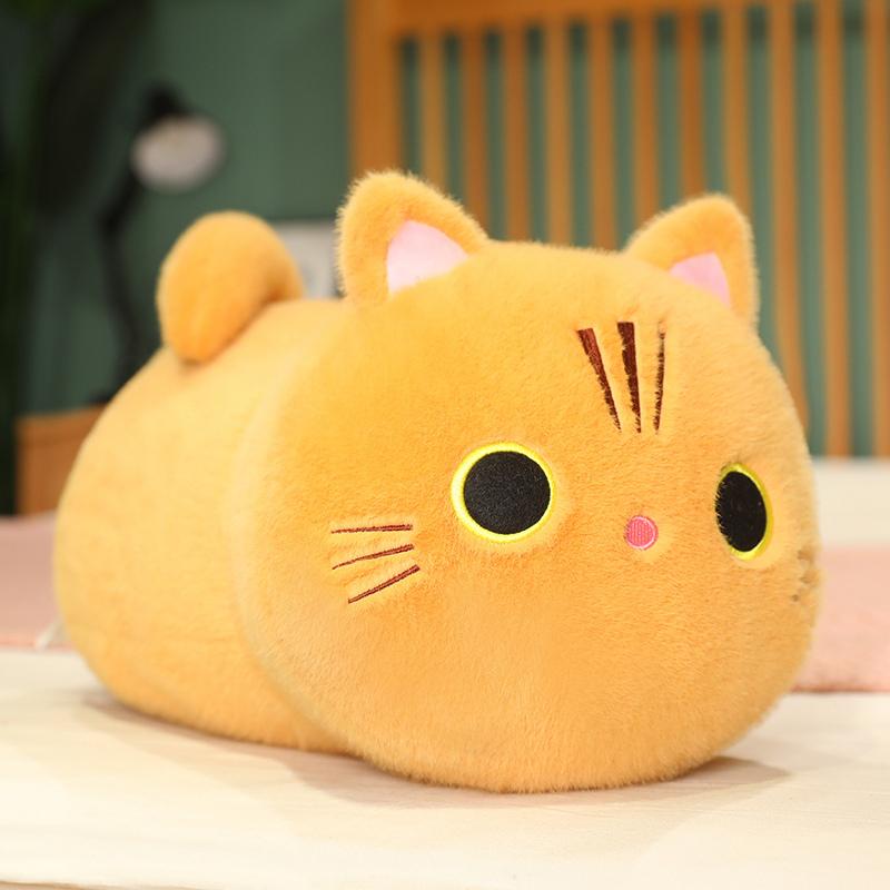 25-50CM Cartoon Kawaii Cat Stuffed Animal Plush Toy Lovely Cat Doll Children's Sleep Pillow Christmas Kawaii Decorative Gifts