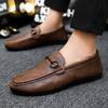 Zacht Leer Formele Kleding Voor Werk Lage Top Ademend Mode Slijtvast Trend Spirit Man Liefde Doudou Schoenen Zijn Licht Met Eén Pedaal