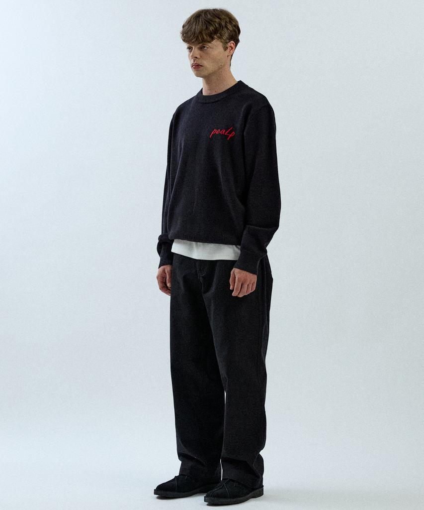 Pilpeu Cotton Chinol Washed Pants 6(Black)