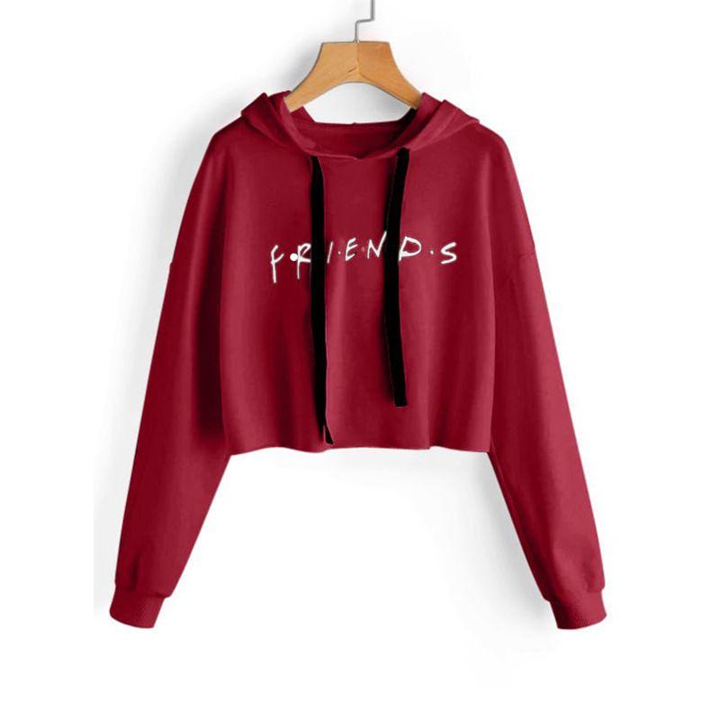Print Womens Friends Hoodie Hoody Sweatshirt Ladies Pullover Sweater Jumper Hot