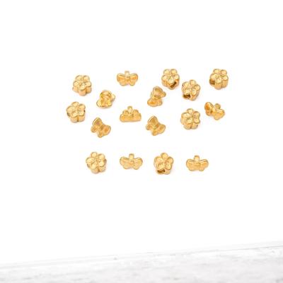Perle Séparée Sable Cuivré Or Nœud Papillon Breloque Fleur de Pêcher pour DIY