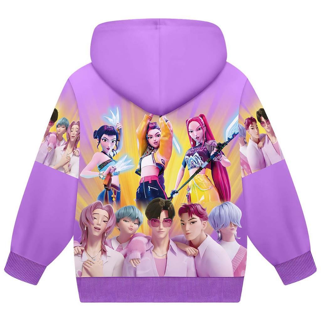 Girls Boys Hoodie Casual School Outdoor Sweatshirts For 2-12 Years Kids