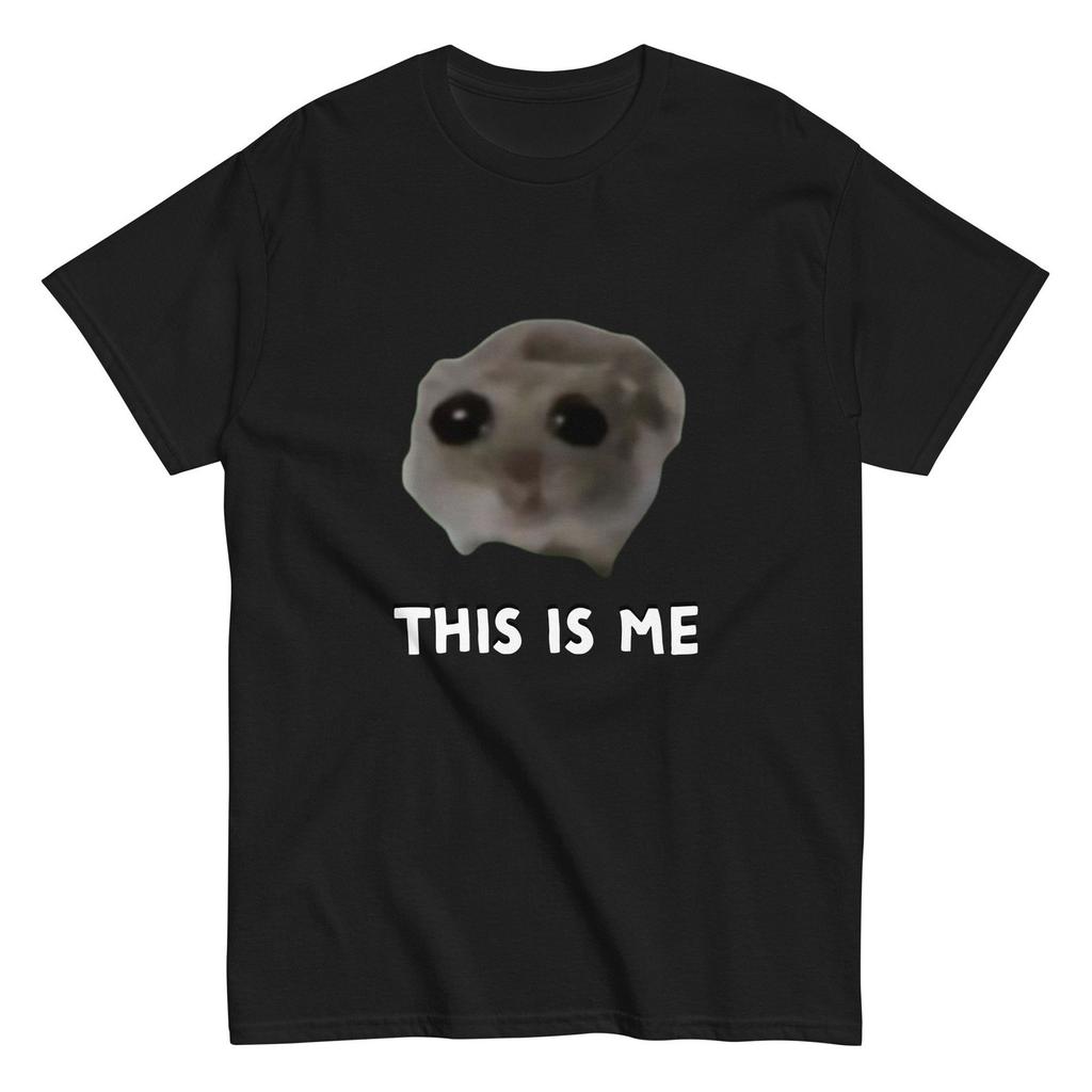 Sad Hamster Hampter Meme T-Shirt, Funny Viral Hamster