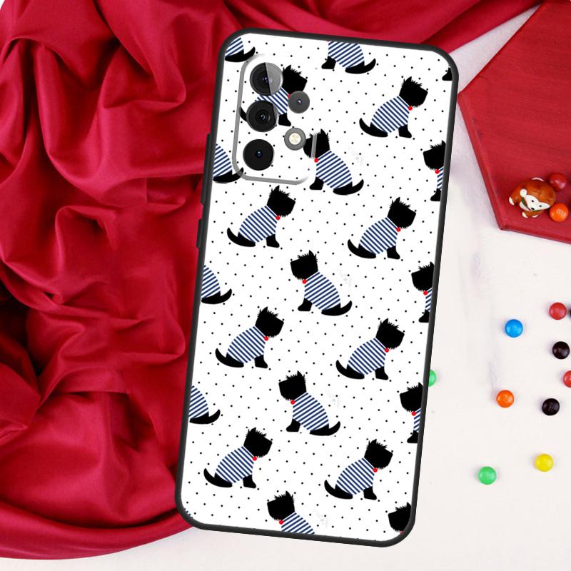 Scottish Terrier Pattern For Samsung Galaxy A56 A36 A26 A16 A05 A06 A22 A32 A52 A54 A34 A14 A55 A15 A53 A33 A35 Case