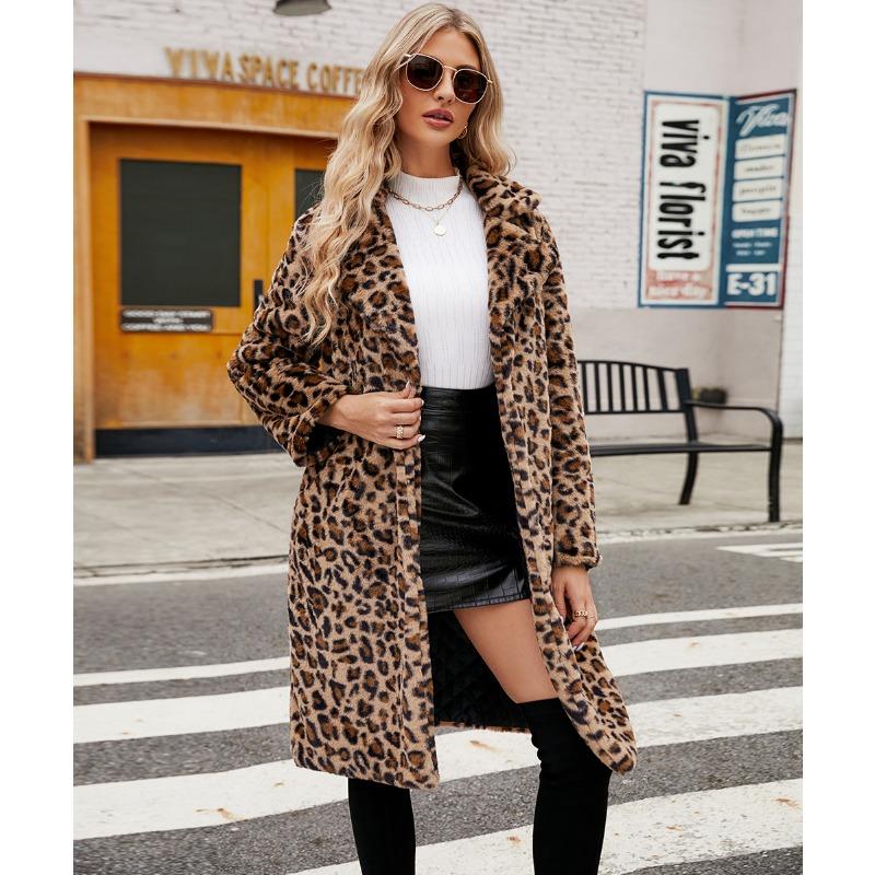Fashion Casual Square Collar Long Coat Autumn and Winter