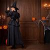 Women's Halloween Witch Robe Costume with Hat for Adult Party Role Play
